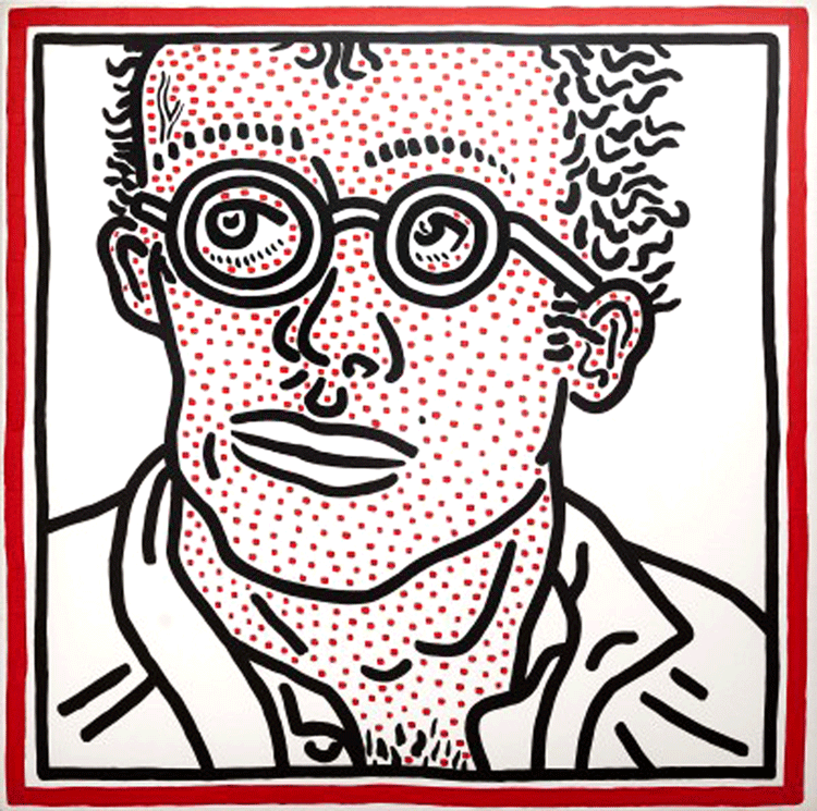Keith Haring self-portrait